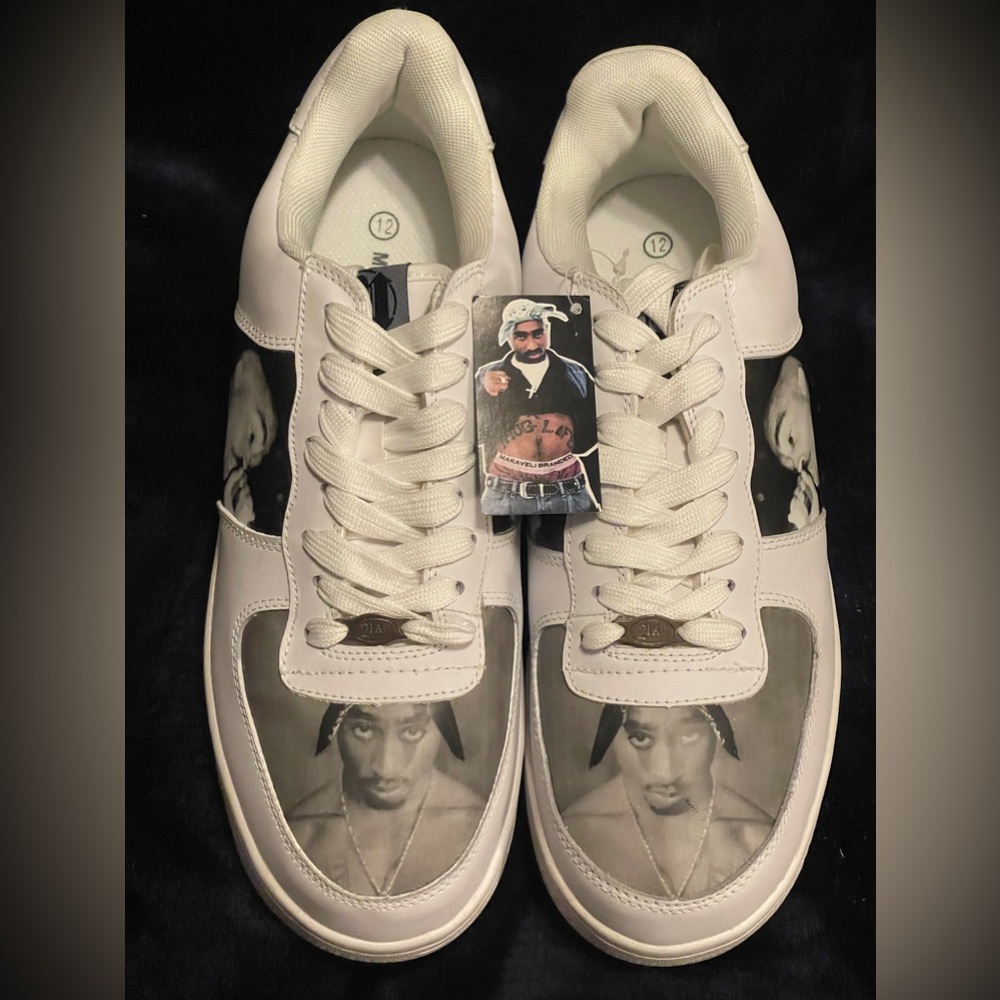 2pac Makeveli Shoes AF1 style NWT Vintage Tupac Shakur